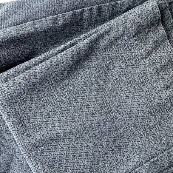 CALVIN KLEIN DARK BLUE PATTERNED PONTE SKINNY PANTS  SIZE XS - Picture 5 of 9